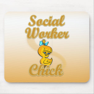 Social Worker Chick Mouse Pad
