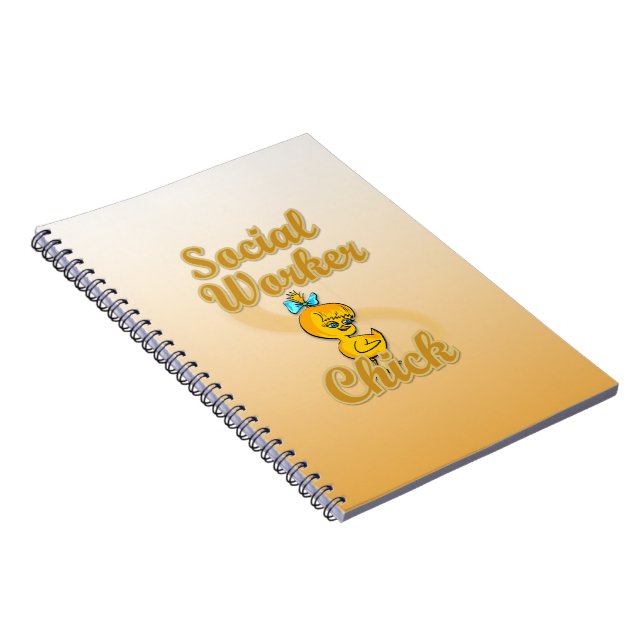 Social Worker Chick Spiral Notebook (Right Side)