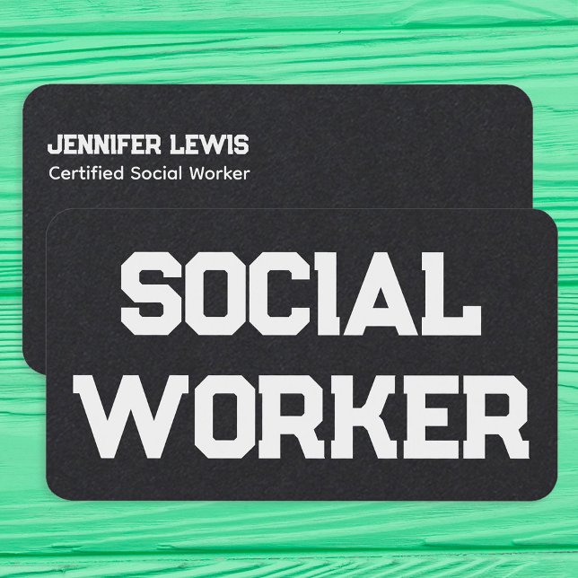 Social Worker Custom QR Business Card (Creator Uploaded)