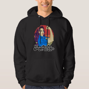 Social Worker Female  Vintage Caseworker Strong Wo Hoodie