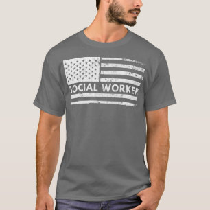 Social Worker Flag Social Work Social Change T-Shirt