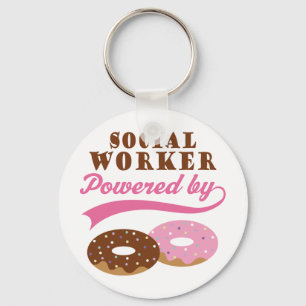 Social Worker Funny Gift Key Ring