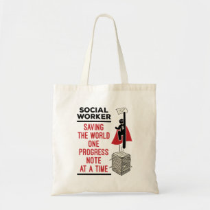 Social Worker Funny Progress Note Social Work Tote Bag