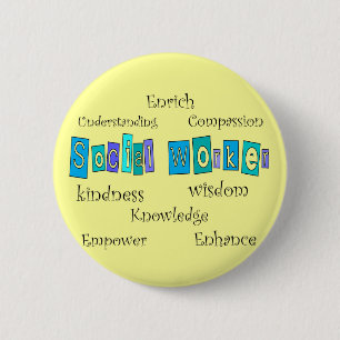 Social Worker Gifts 6 Cm Round Badge