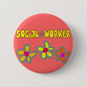 Social Worker Gifts 6 Cm Round Badge