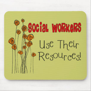 Social Worker Gifts and T-Shirts Mouse Pad