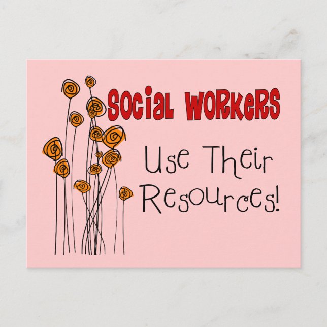 Social Worker Gifts and T-Shirts Postcard (Front)