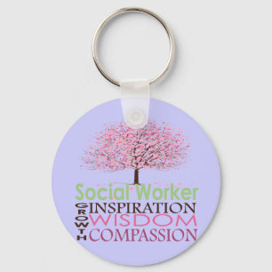 Social Worker Gifts Key Ring