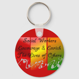Social Worker Gifts Key Ring