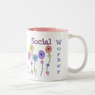 Social Worker Gifts Two-Tone Coffee Mug