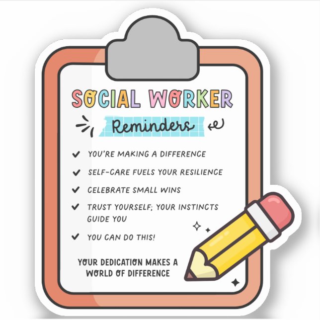 Social Worker Graduation Appreciation Gift MSW (Front)