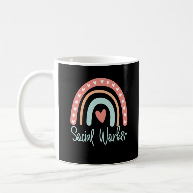 Social Worker Graduation Gift 2021 MSW BSW PhD Coffee Mug (Left)