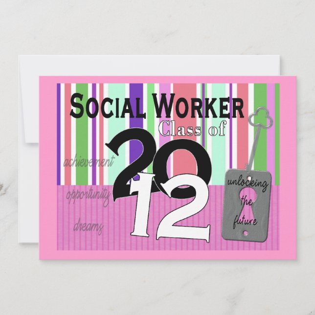 Social Worker Graduation Invitations 2012 (Front)