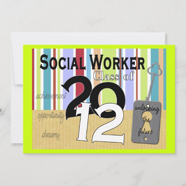 Social Worker Graduation Invitations 2012 (Front)