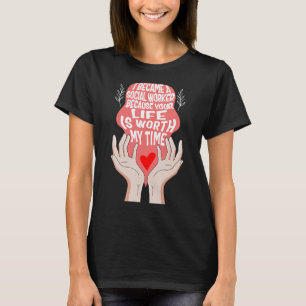 Social Worker Heart Hand Futur Social Health Care T-Shirt