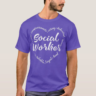 Social Worker Heart Social Work Graphic Gift T-Shirt