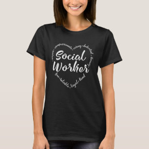 Social Worker Heart Social Work Graphic T-Shirt