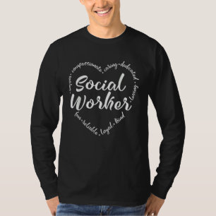Social Worker Heart Social Work Graphic T-Shirt