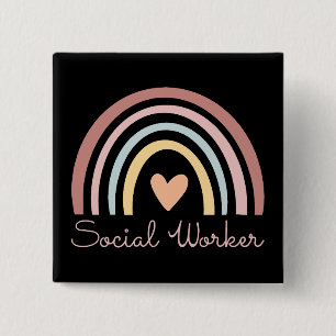 Social Worker II 15 Cm Square Badge