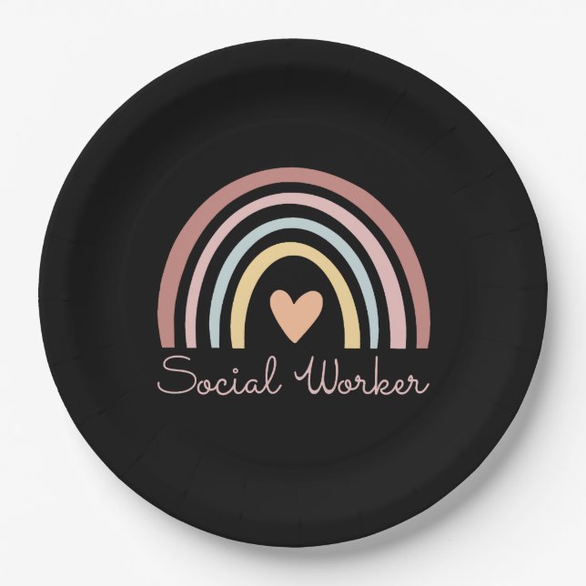 Social Worker II Paper Plate (Front)
