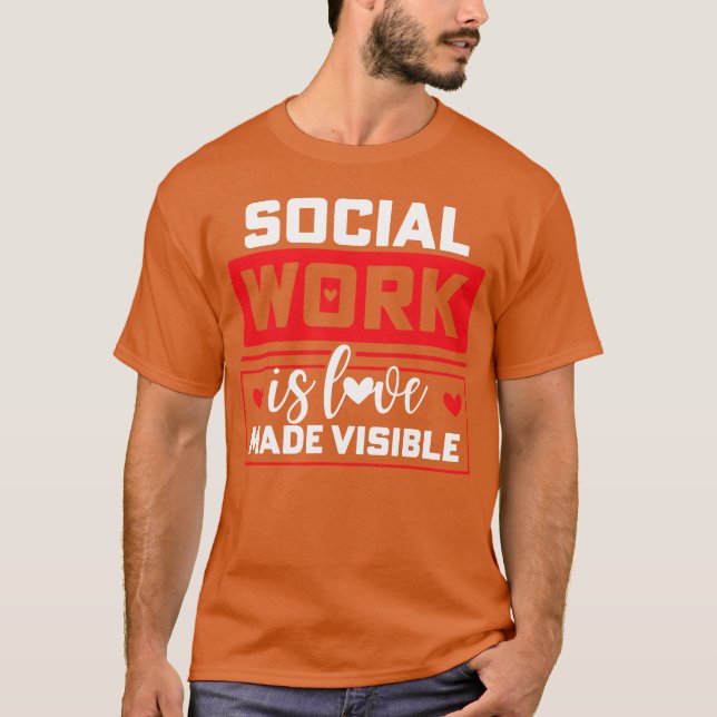 Social Worker Love boy T-Shirt (Front)