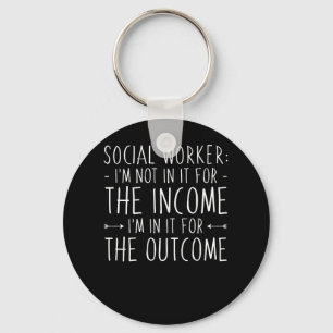 Social Worker Not In Income In Outcome Key Ring