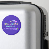 Social Worker, Pastel Text Funky Design