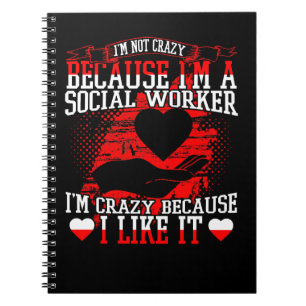 Social Worker Profession Job Title Gift554 Notebook