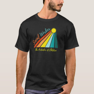 Social Worker Protector Of Children Making A Diffe T-Shirt
