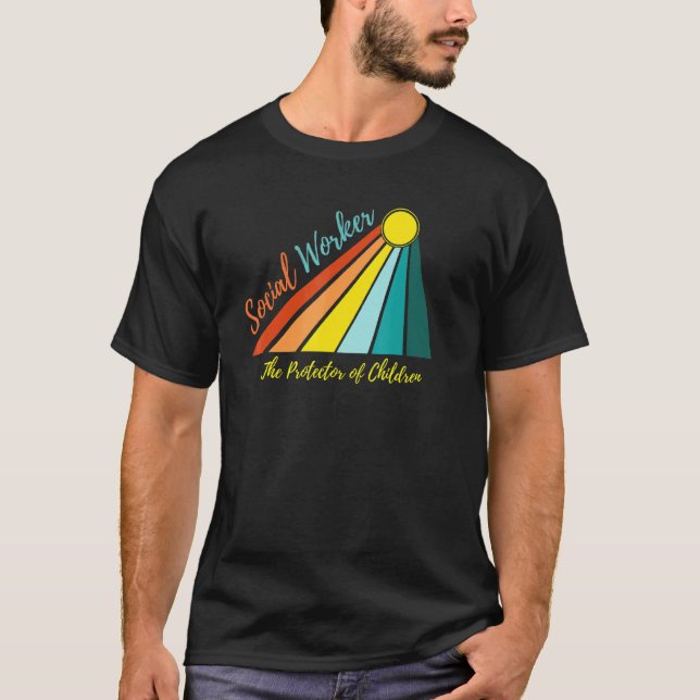 Social Worker Protector Of Children Making A Diffe T-Shirt (Front)