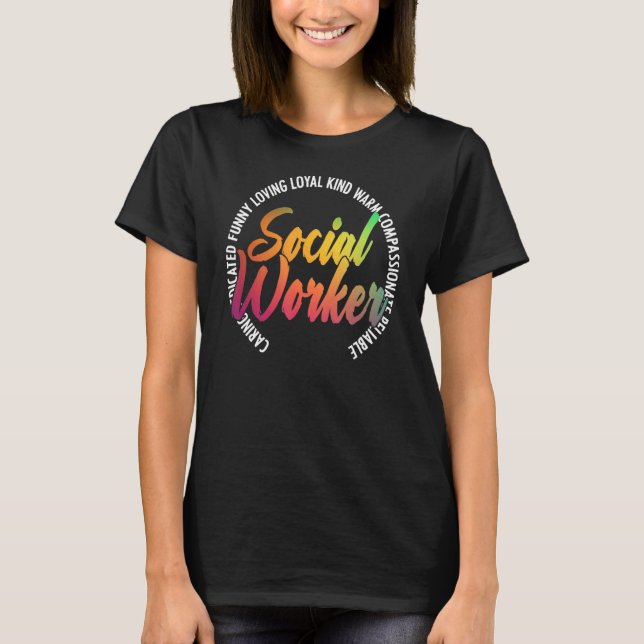 Social Worker Social Work Caseworker Public Servan T-Shirt (Front)