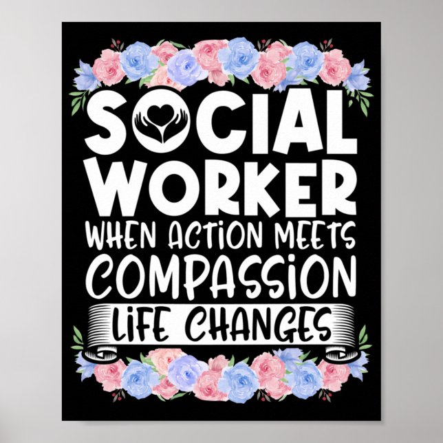 Social Worker Social Worker When Action Meets Poster (Front)