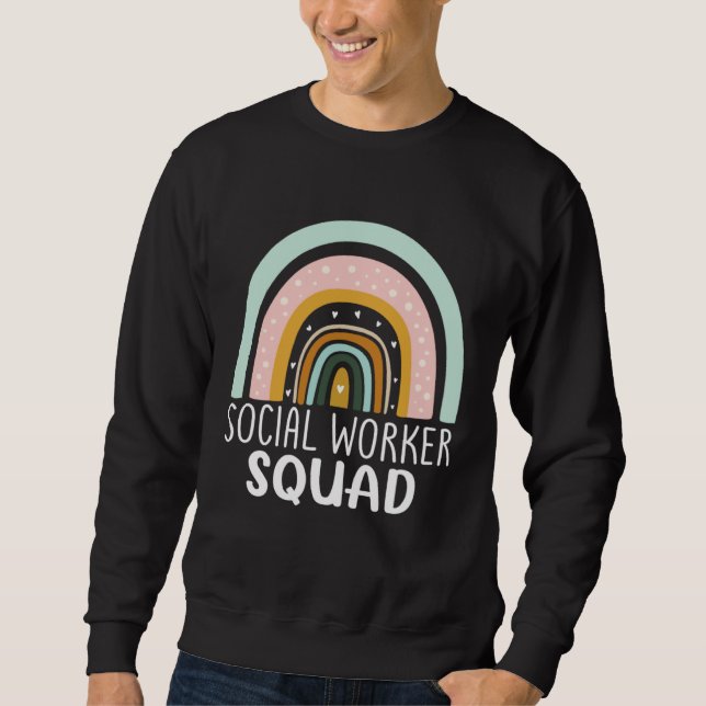 Social Worker Squad Week Appreciation Day Men Wome Sweatshirt (Front)