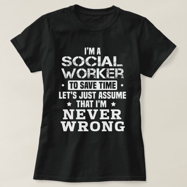 Social Worker T-Shirt (Design Front)