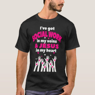 Social Worker Work Christian MSW Graduation 2023 M T-Shirt