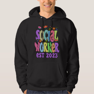 Social Worker Work Graduation MSW Masters LCSW Ret Hoodie