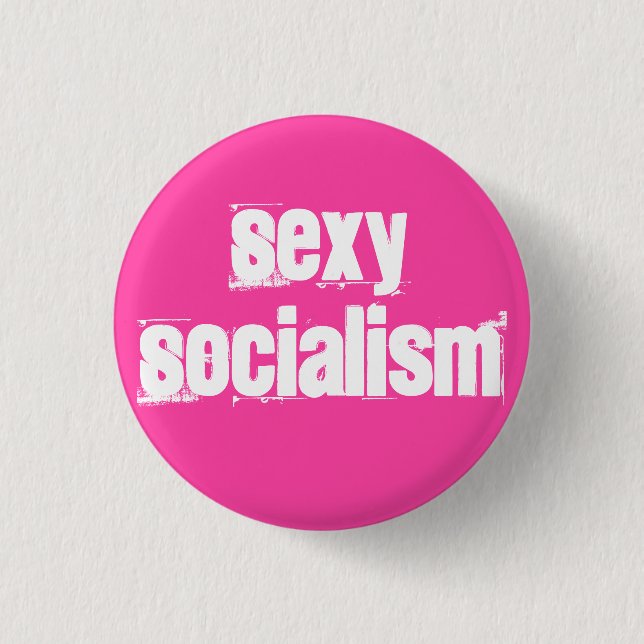 Socialism 3 Cm Round Badge (Front)