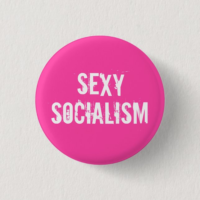 Socialism 3 Cm Round Badge (Front)