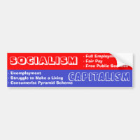 Socialism vs. Capitalism Bumpersticker
