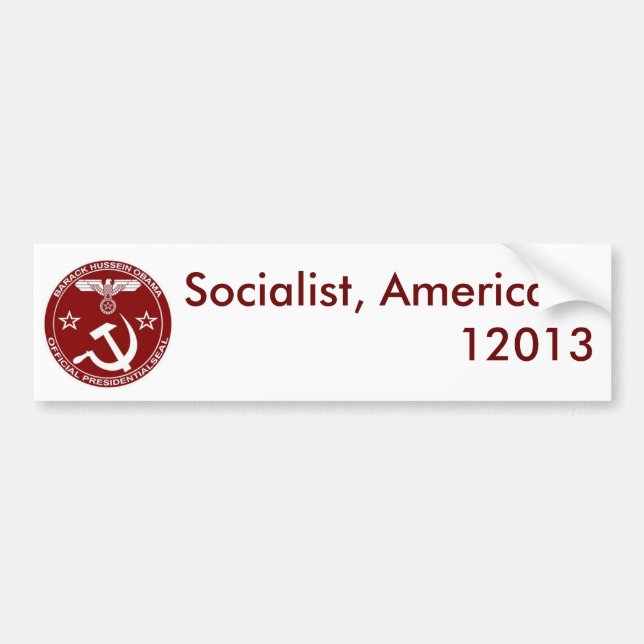 Socialist, America ... - Customised Bumper Sticker (Front)