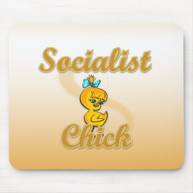 Socialist Chick Mouse Pad (Front)