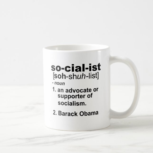 socialist definition coffee mug (Right)