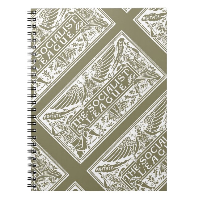 Socialist League logo Beige notebook (Front)