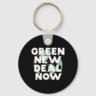 Socialist New Green Deal Now T Shirt Key Ring