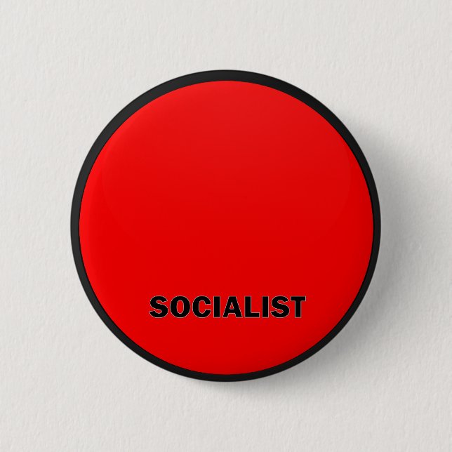 Socialist Roundel quality Flag 6 Cm Round Badge (Front)
