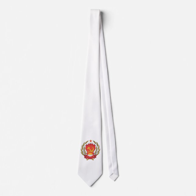 Socialist Russia national emblem Tie (Front)