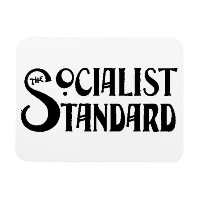 Socialist Standard 1900s logo white magnet (Horizontal)