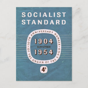 Socialist Standard 50th anniversary Postcard