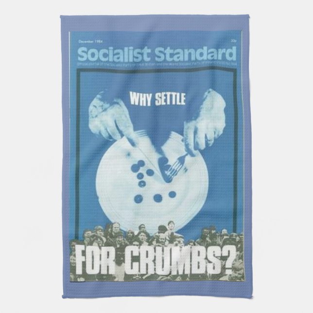 Socialist Standard December 1984 teatowel Tea Towel (Vertical)
