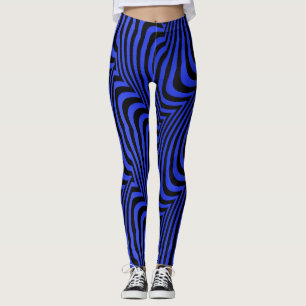 Socialite Electric Blue Pattern Leggings